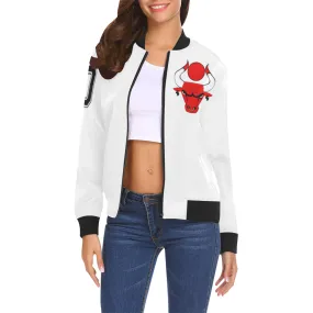 HATHOR BULLS All Over Print Bomber Jacket for Women