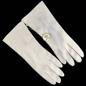 1950s *NEW* White Stretch Gloves