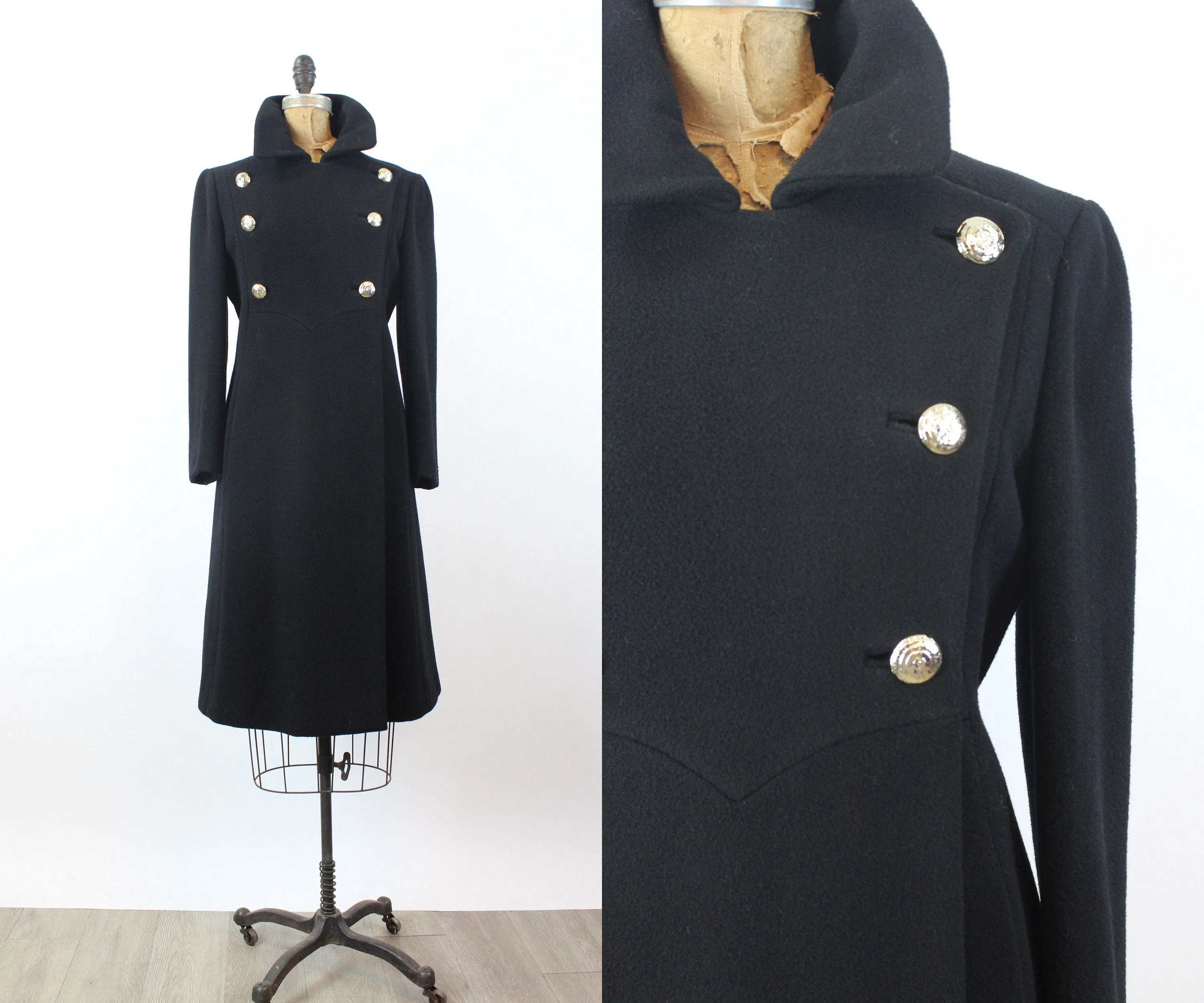 1970s 1971 documented RIVA military wool coat small | new fall