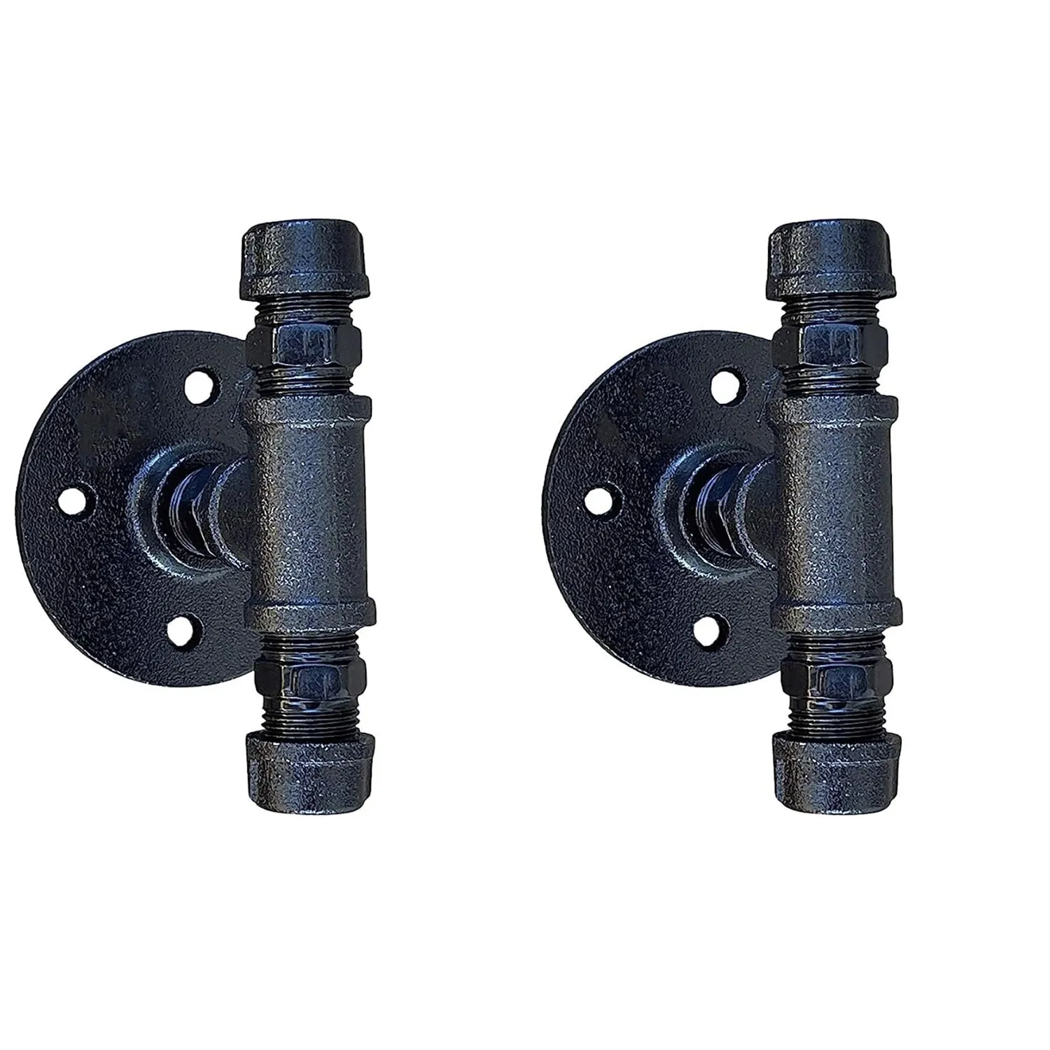 2 Pcs Industrial Pipe T Type Coat Hook