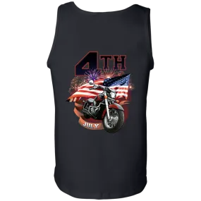 4th of July Tank Top, Cotton, Black