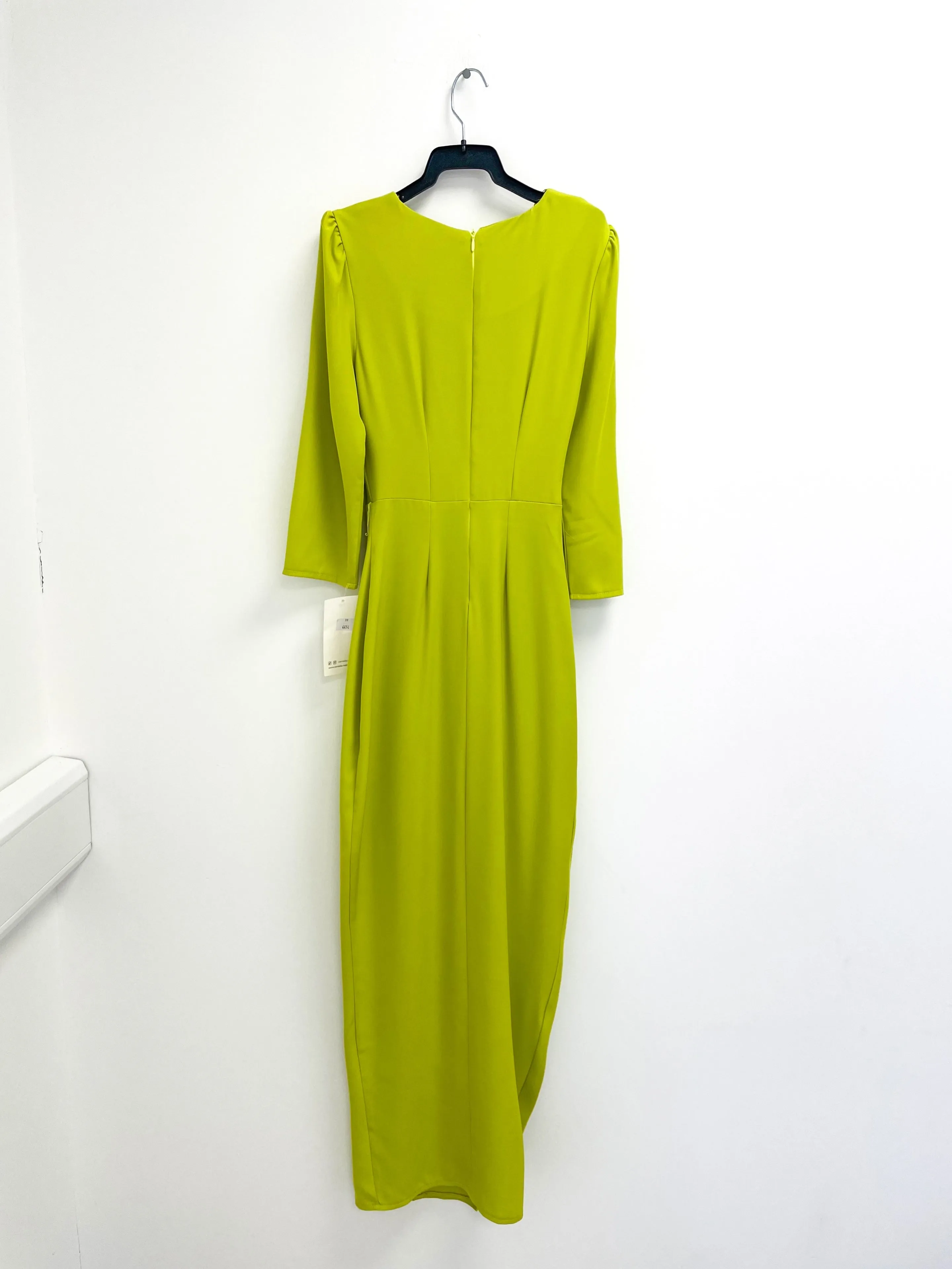 A1669 Lilias Lime Drape Dress