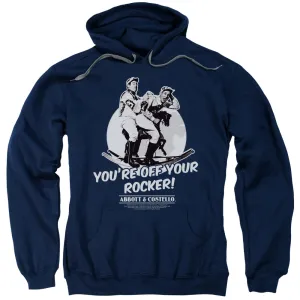 Abbott & Costello Off Your Rocker Mens Hoodie Navy Blue