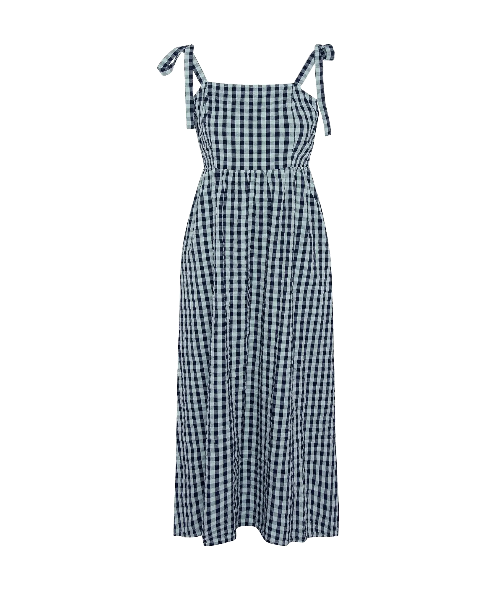 Abigail Gingham Midi Dress - Multi