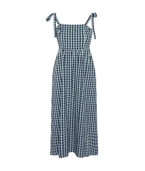 Abigail Gingham Midi Dress - Multi