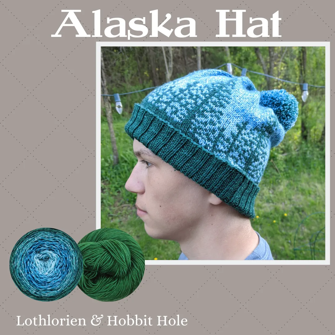 Alaska Hat Yarn Pack, pattern not included, dyed to order