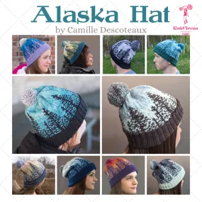 Alaska Hat Yarn Pack, pattern not included, ready to ship