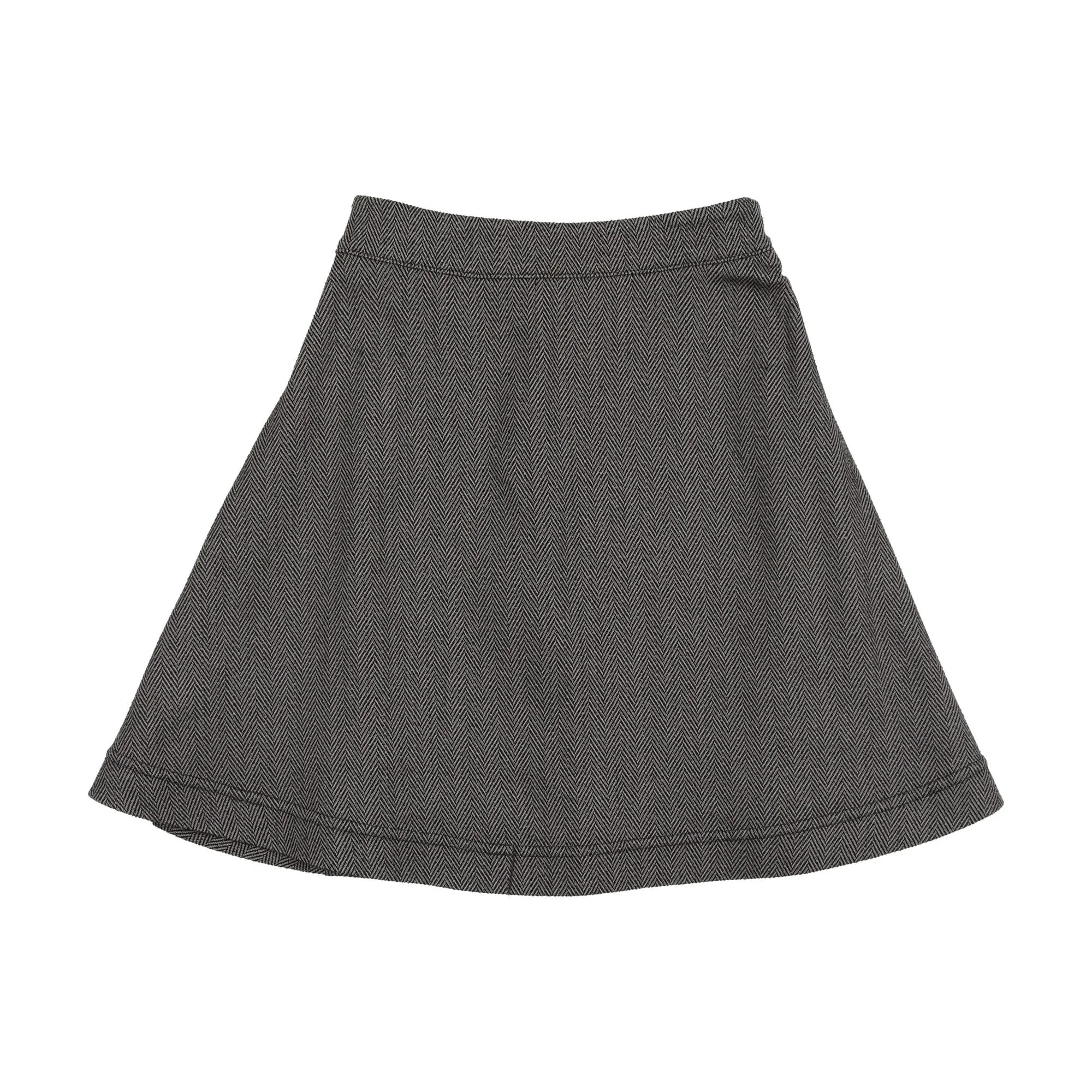 Analogie By Lil Legs Skirt Black Herringbone