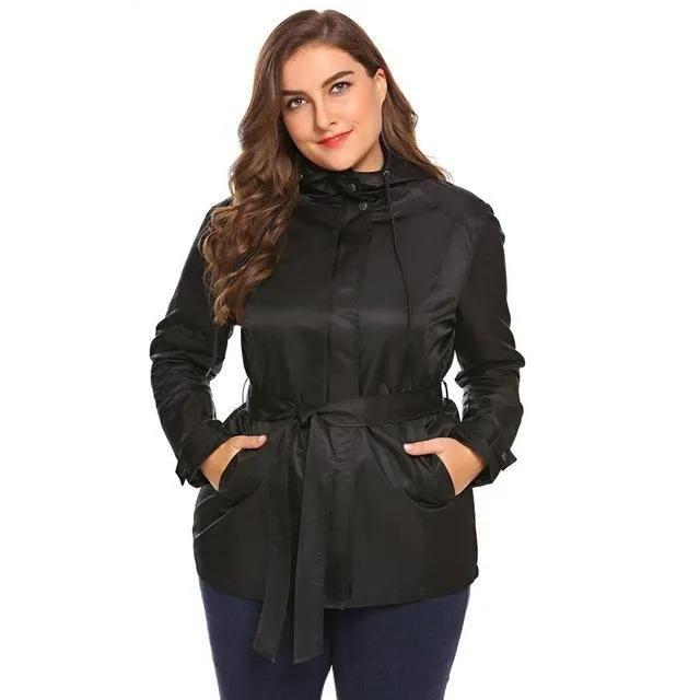 ANALUKE Casual Hooded Long Sleeve Coat