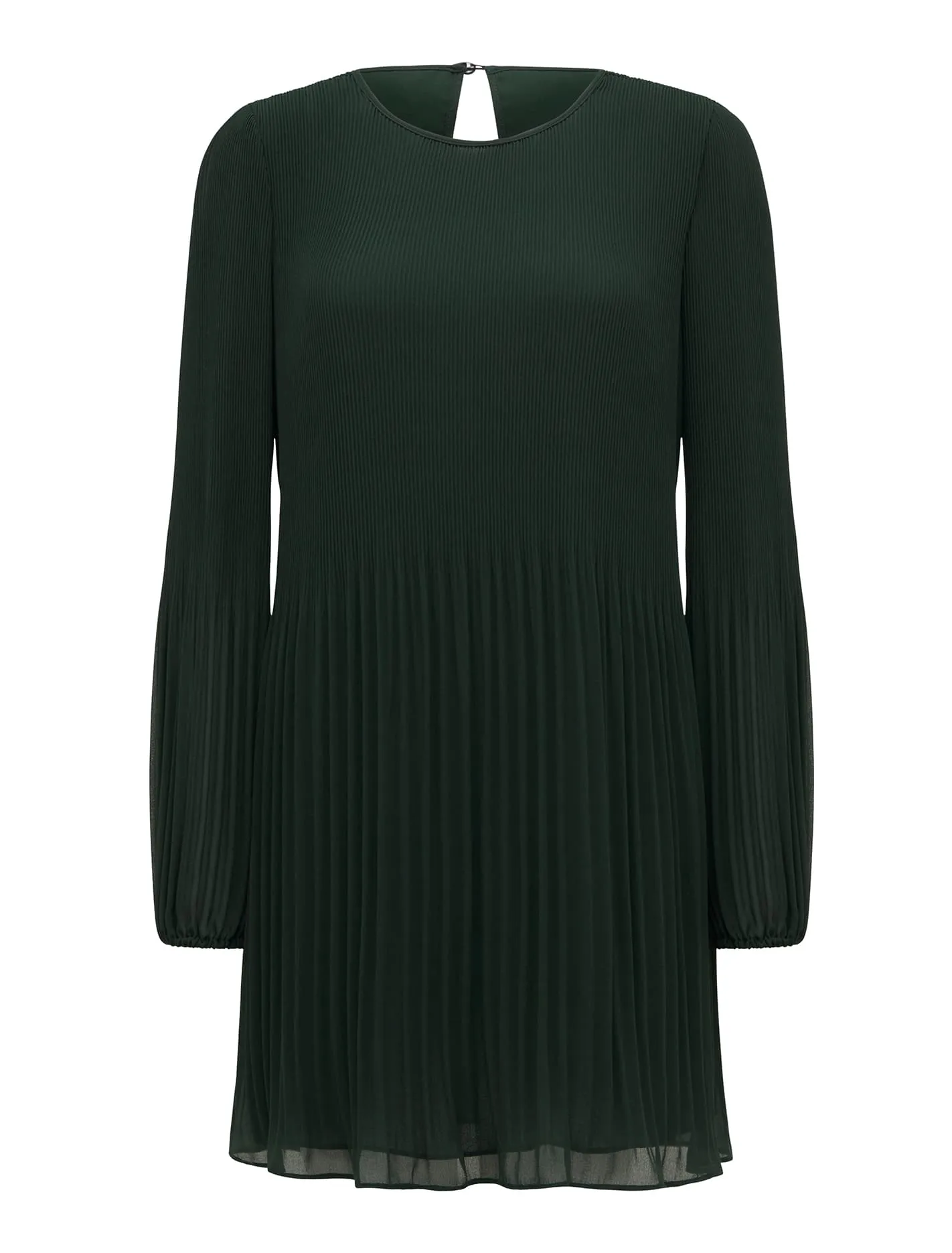 Anna Pleat Mini Dress