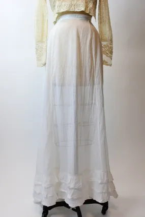 ANTIQUE edwardian muslin skirt xs | new spring summer