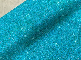 Aqua Glitter Cotton Jersey