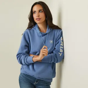 Ariat Women's Blue Heather Logo Hoodie