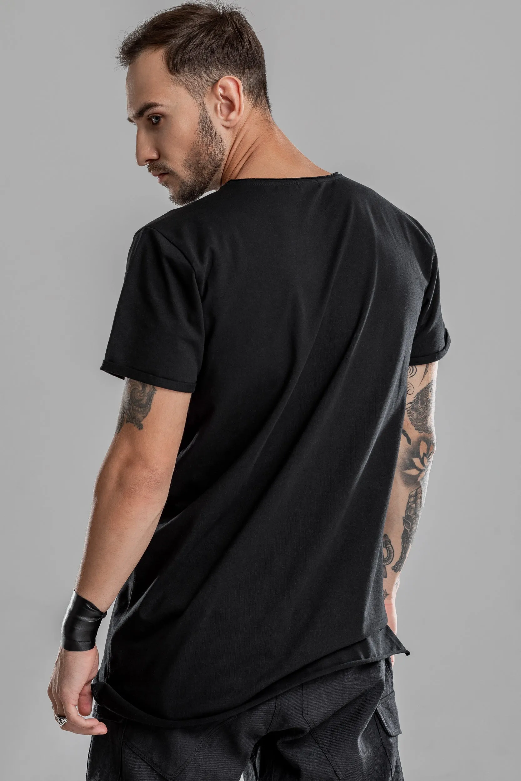 Basic extended black T-Shirt