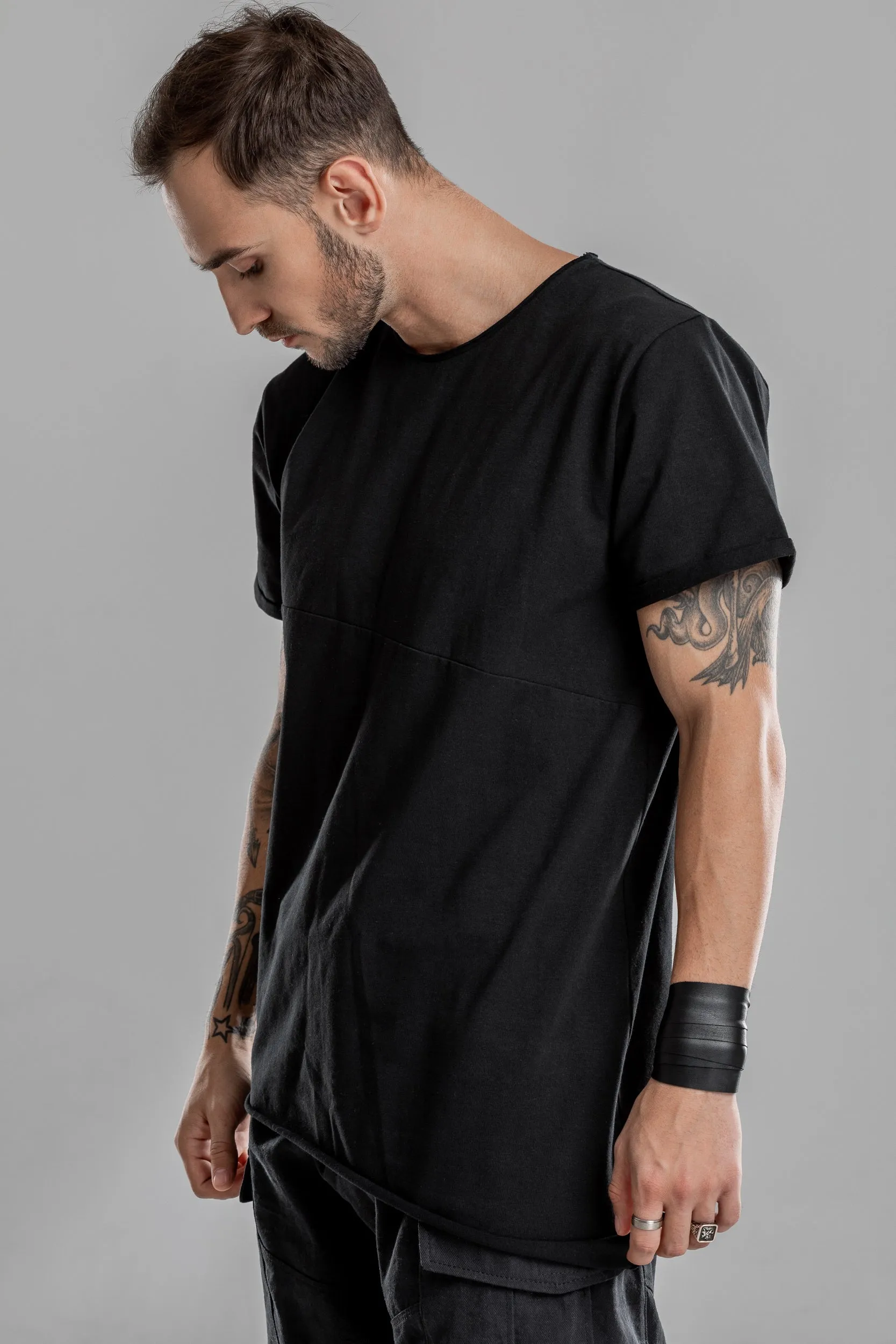 Basic extended black T-Shirt