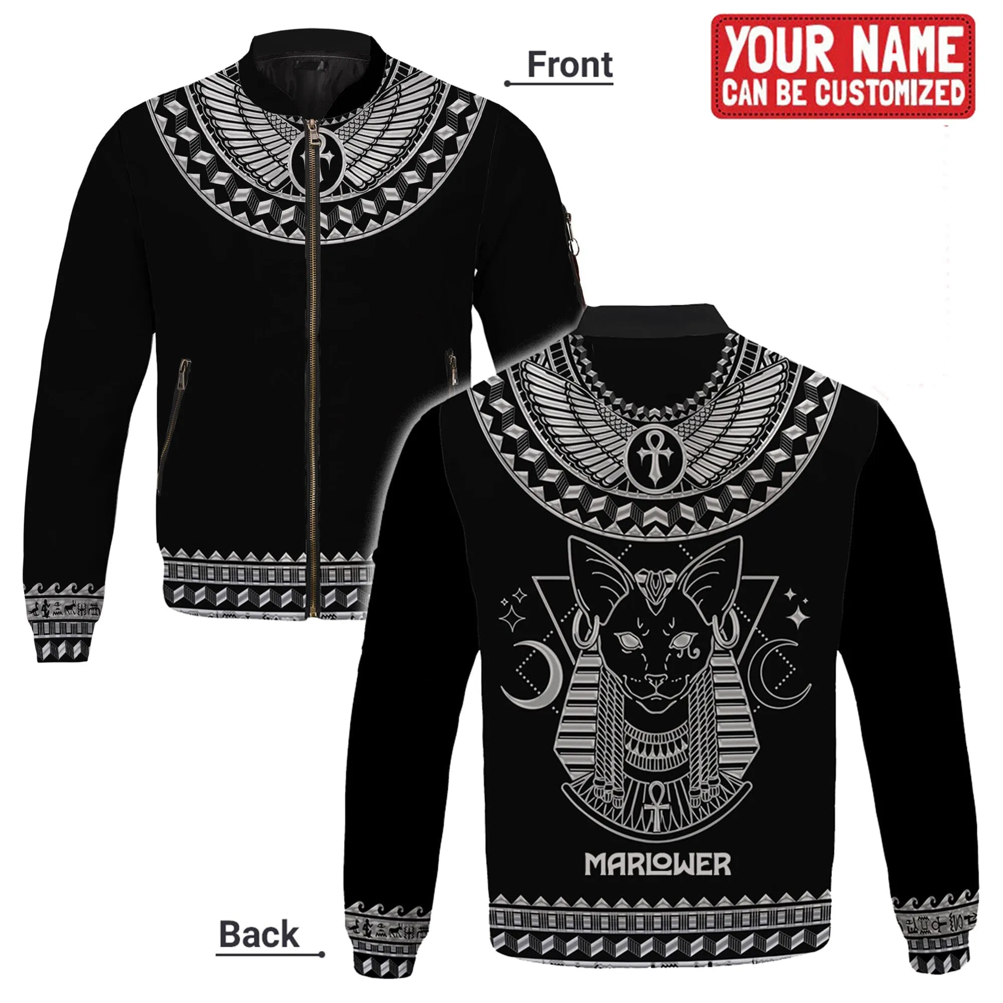 Bastet Egypt Bomber Jacket