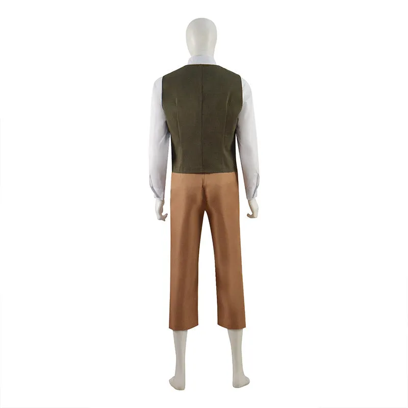 Bilbo Baggins Costume The Hobbit Cosplay Corduroy Coat Suit Halloween Outfits