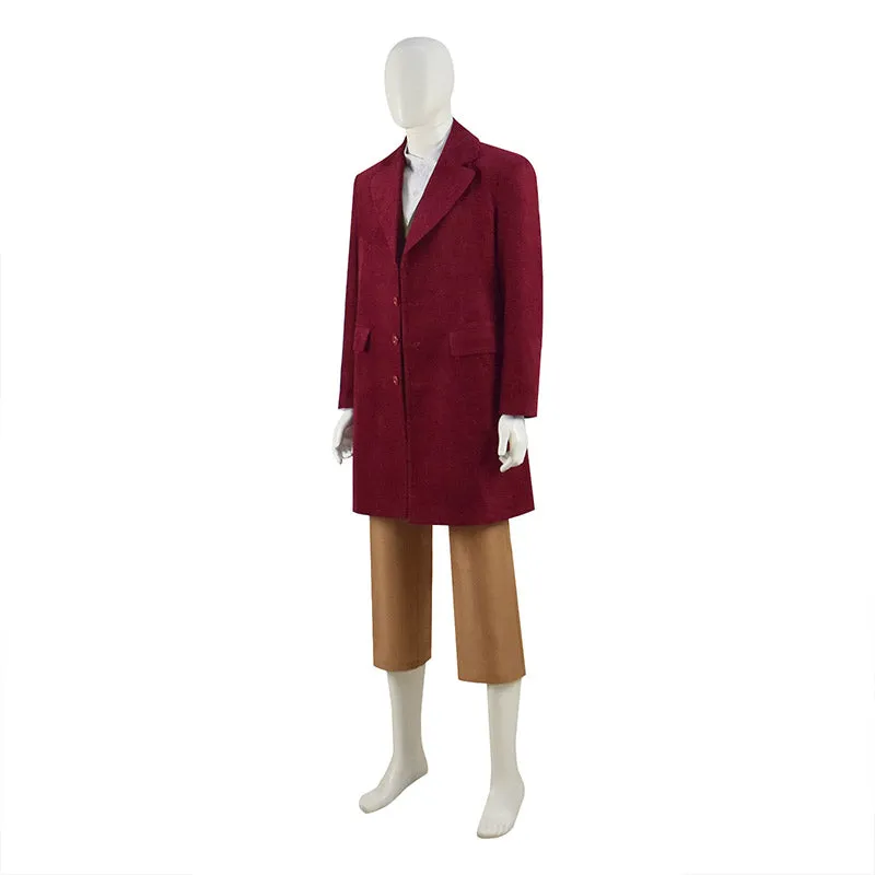 Bilbo Baggins Costume The Hobbit Cosplay Corduroy Coat Suit Halloween Outfits