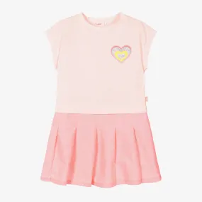 Billieblush Girls Pink Cotton Pleated Dress