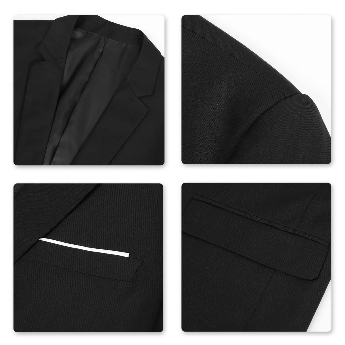 Black Casual Blazer Slim Fit Business Blazer