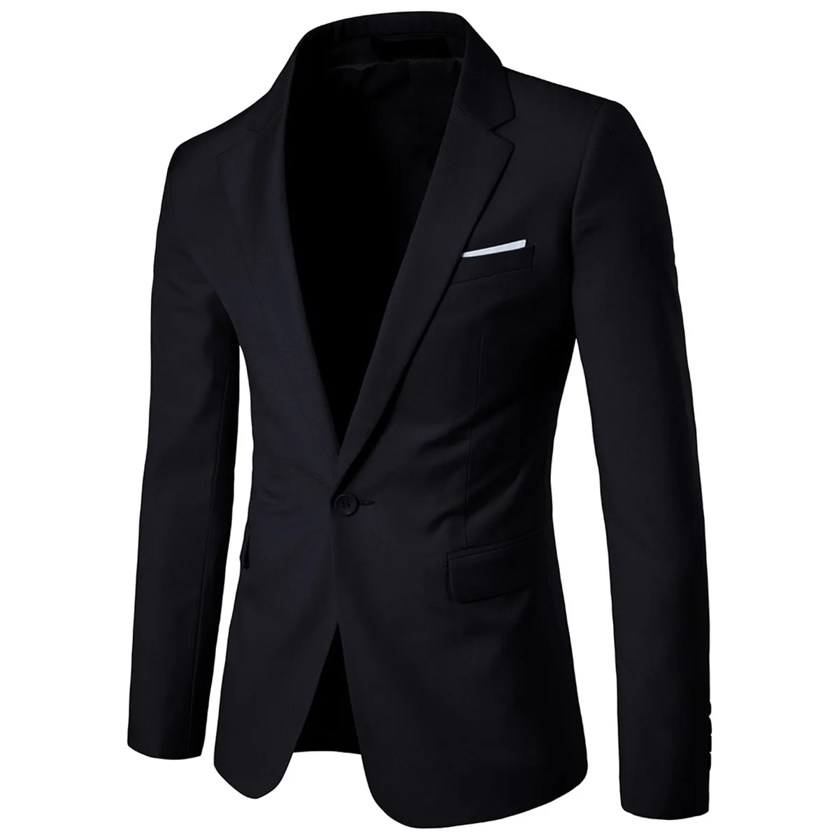 Black Casual Blazer Slim Fit Business Blazer