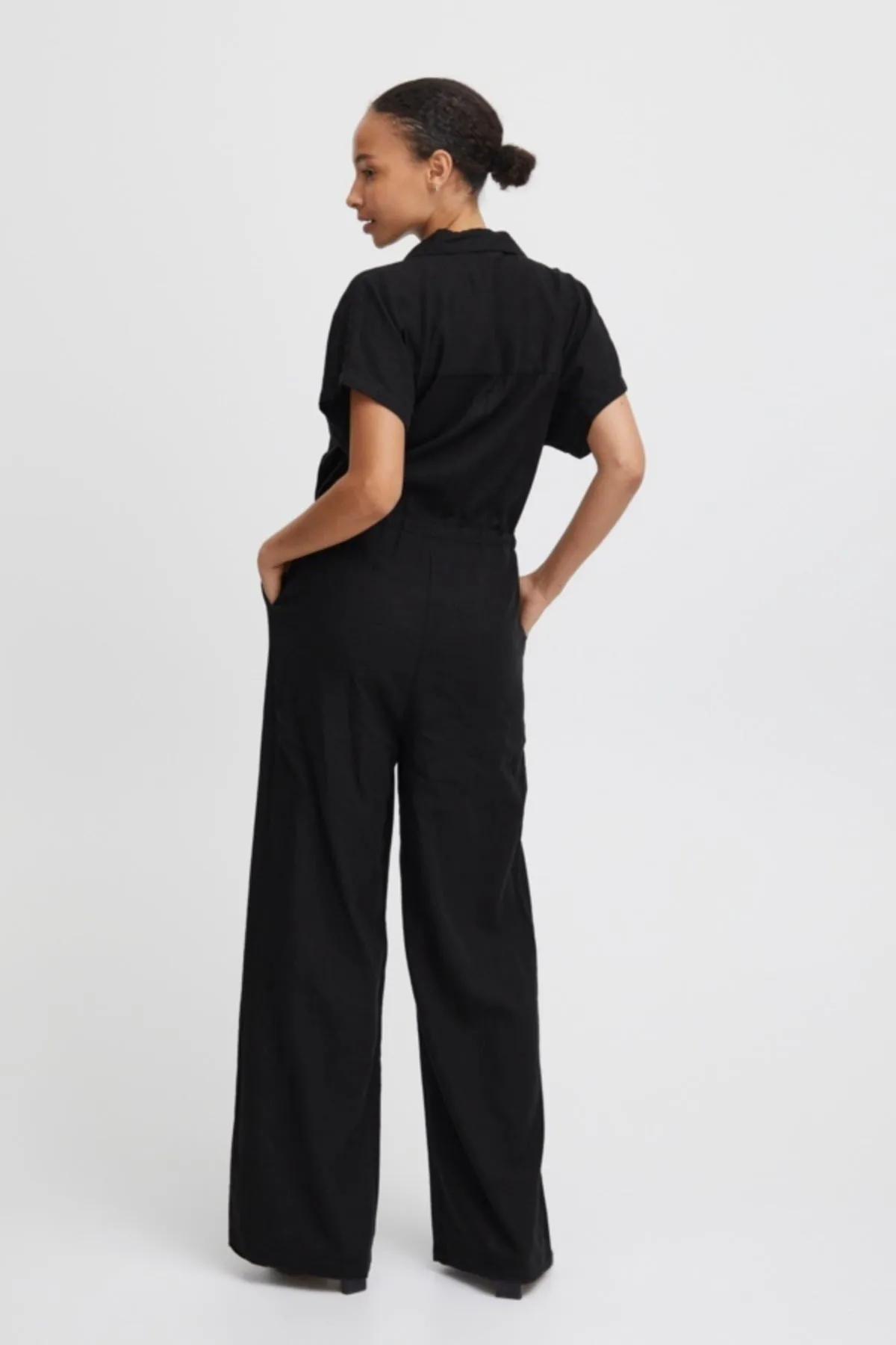 Black Linen Jumpsuit