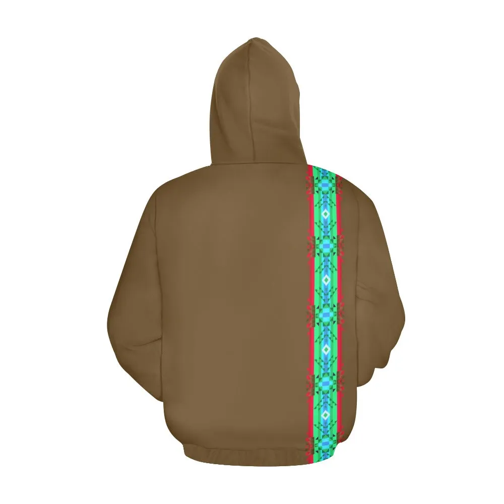 Blanket Strip Earth Hoodie for Men (USA Size)