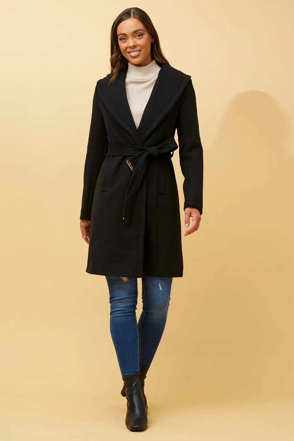 BRIDGET SHAWL COLLAR COAT