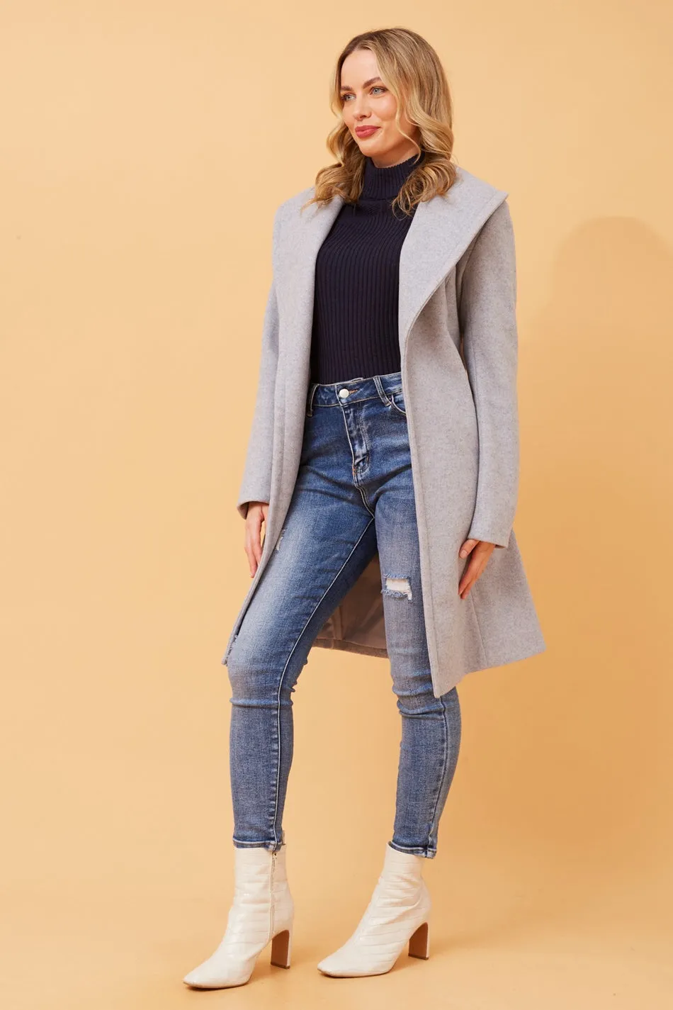 BRIDGET SHAWL COLLAR COAT