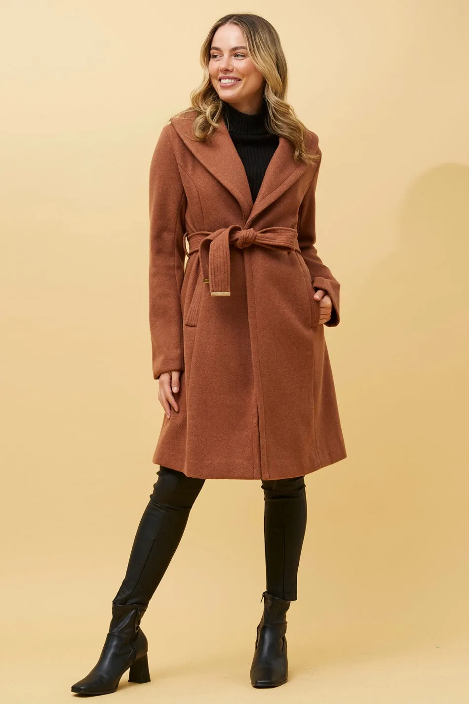 BRIDGET SHAWL COLLAR COAT