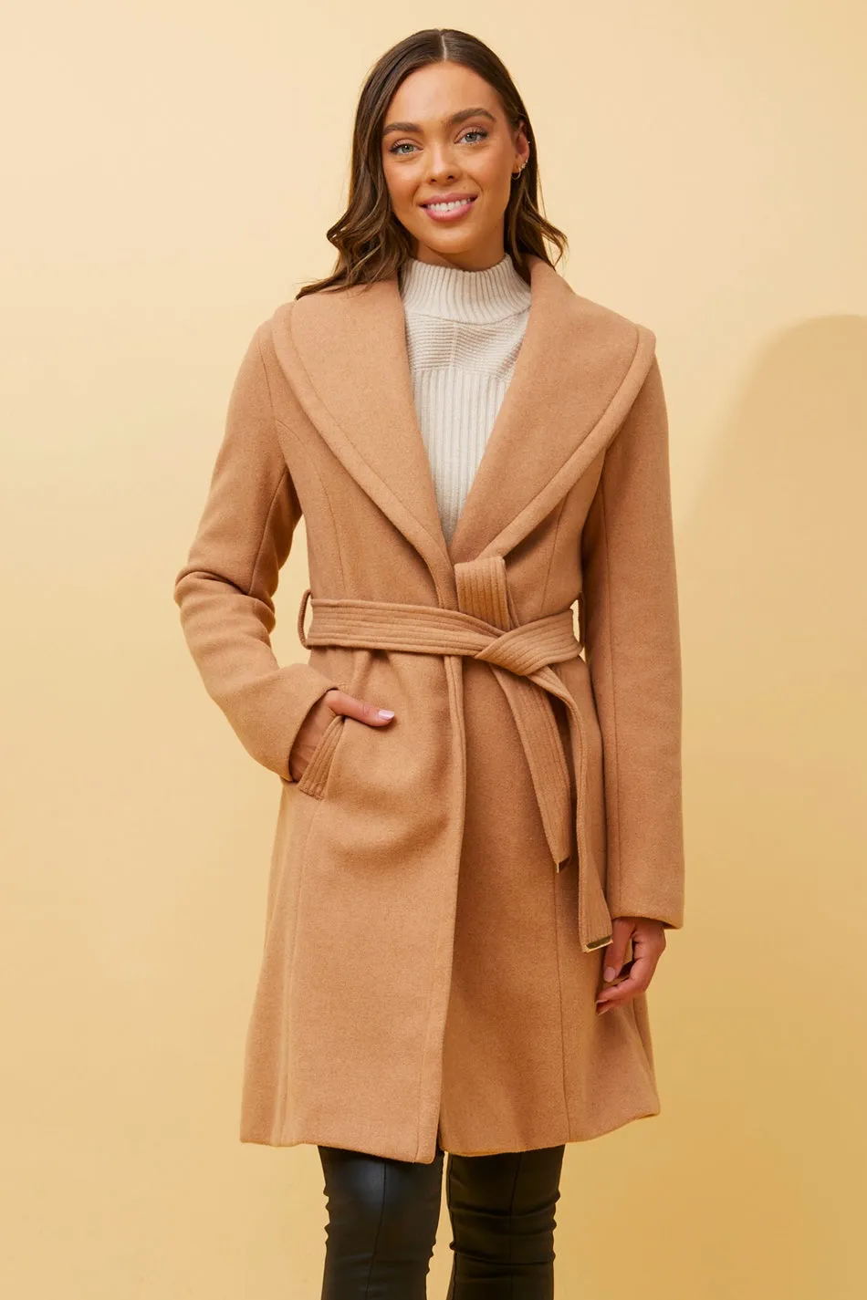 BRIDGET SHAWL COLLAR COAT