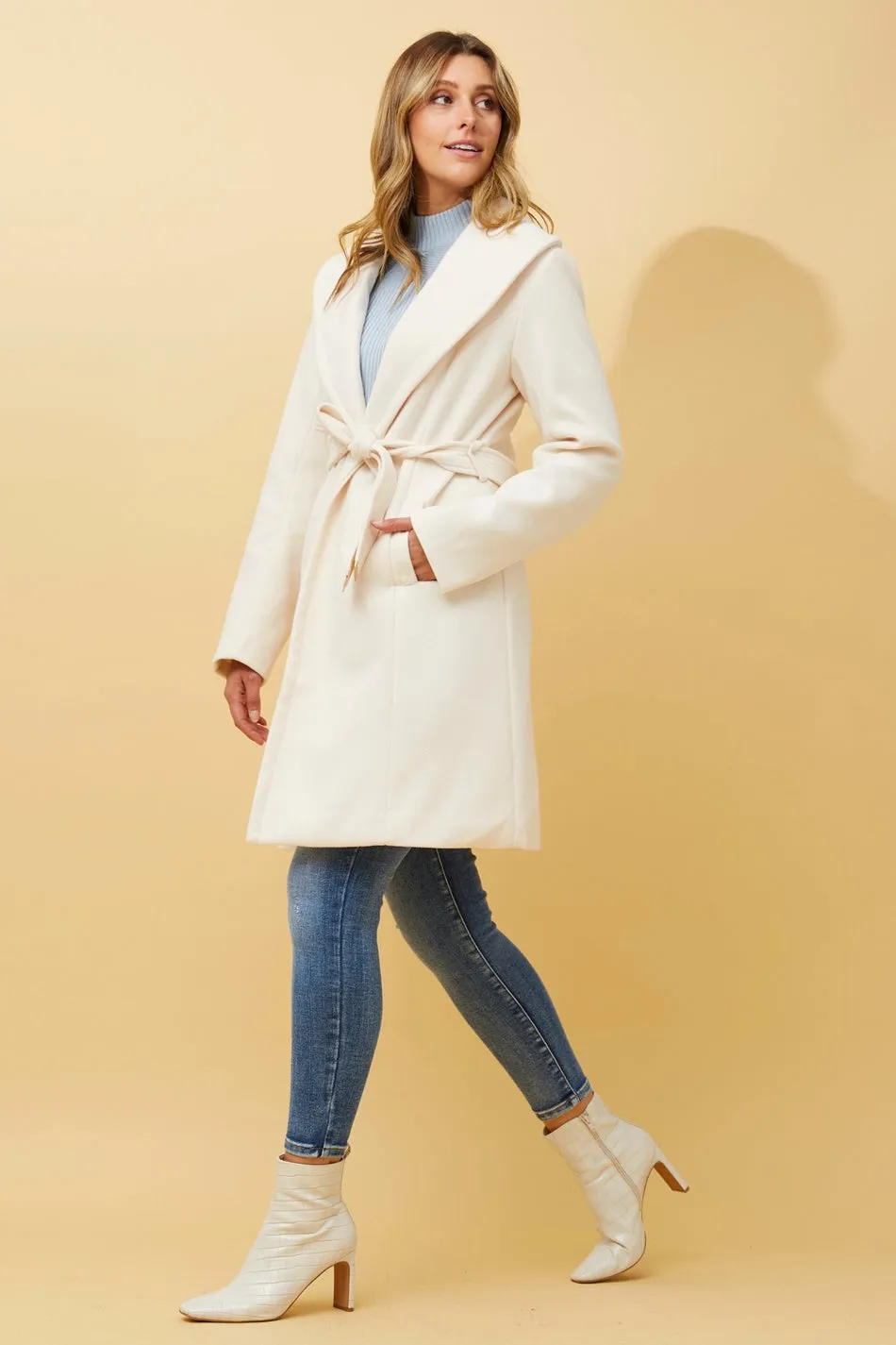 BRIDGET SHAWL COLLAR COAT