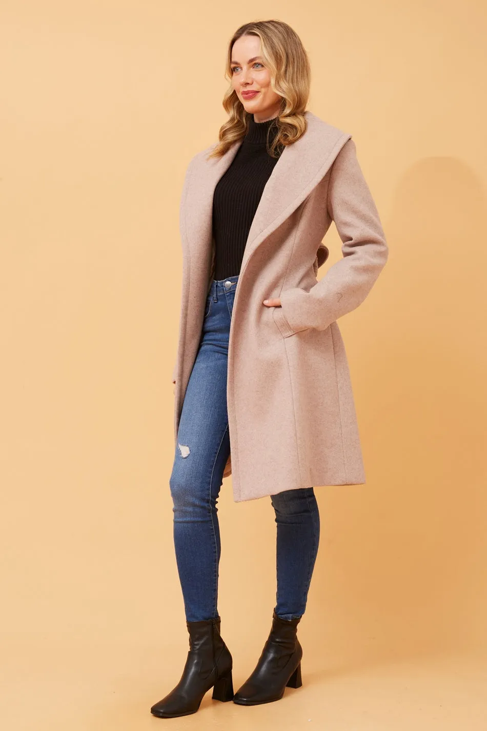 BRIDGET SHAWL COLLAR COAT