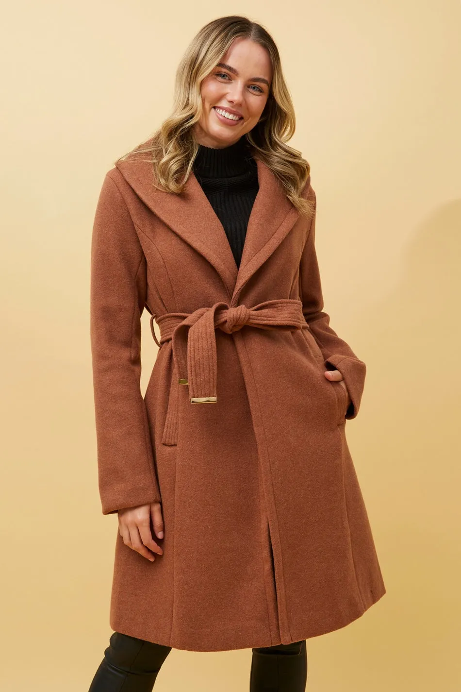 BRIDGET SHAWL COLLAR COAT