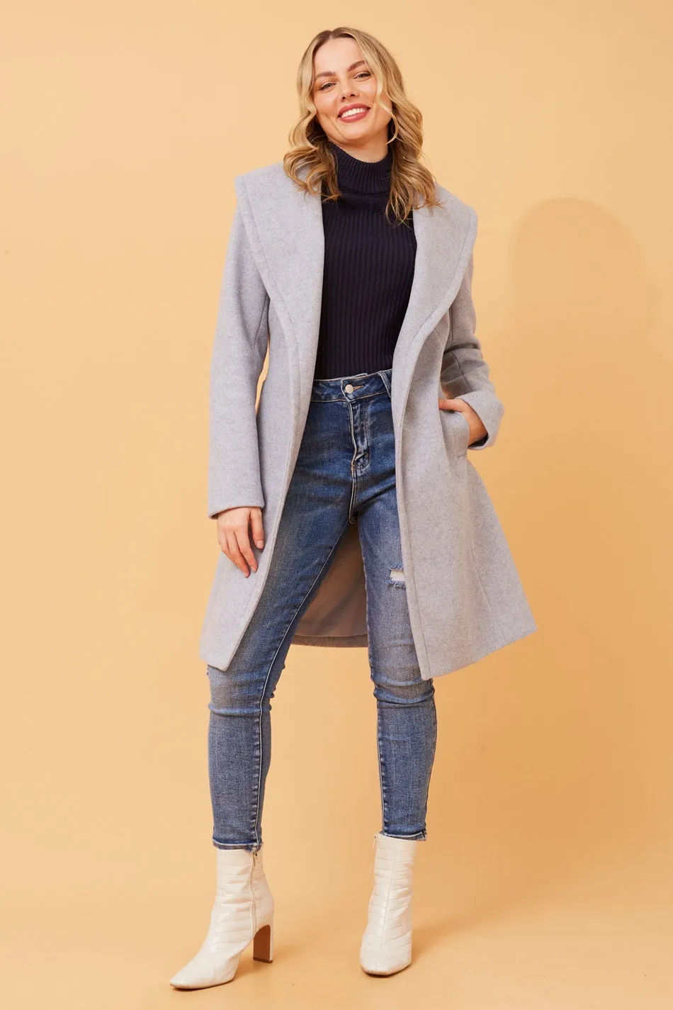 BRIDGET SHAWL COLLAR COAT