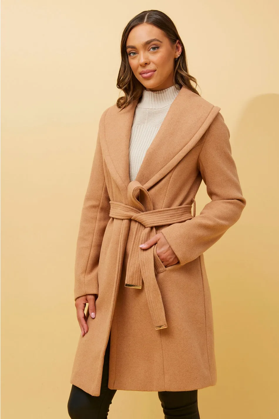 BRIDGET SHAWL COLLAR COAT