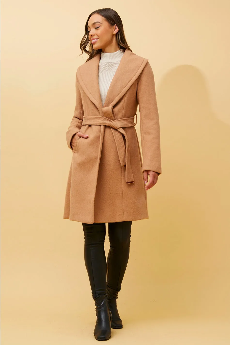 BRIDGET SHAWL COLLAR COAT