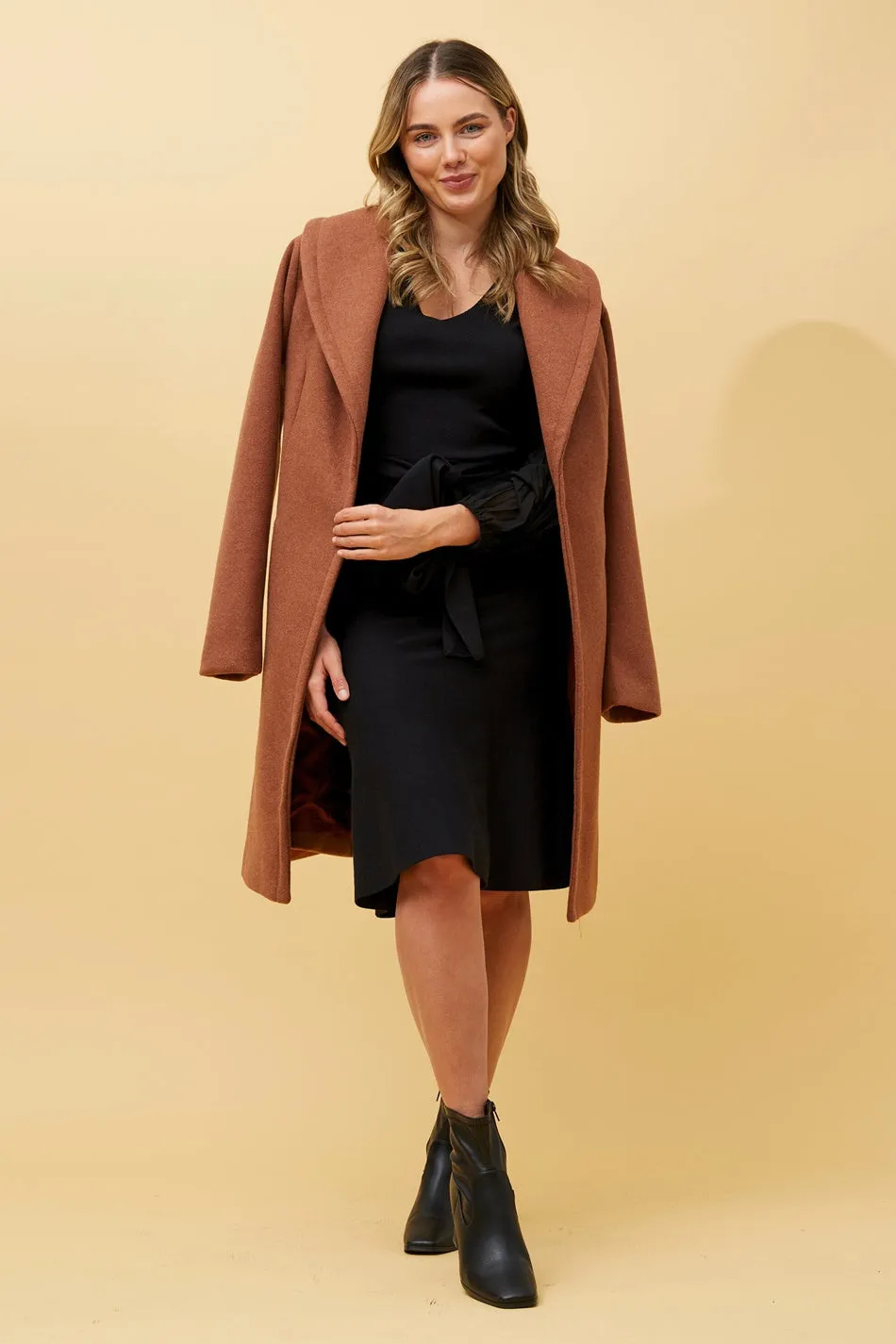 BRIDGET SHAWL COLLAR COAT