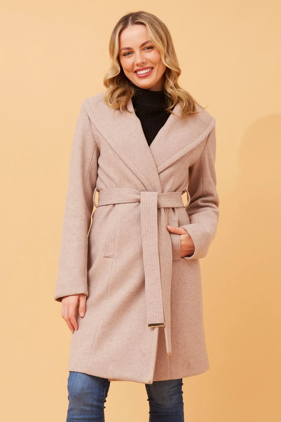 BRIDGET SHAWL COLLAR COAT