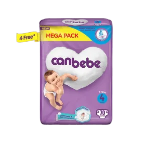 CANBEBE DIAPERS MAXI 4 - 70 DIAPERS