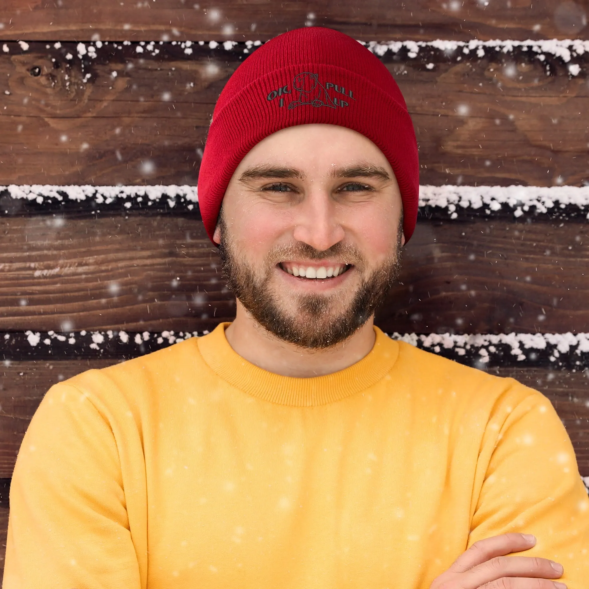 Capybara Embroidered Knitted Hats