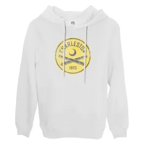 Charleston Battery Color Badge Fleece Pullover Hoodie - White