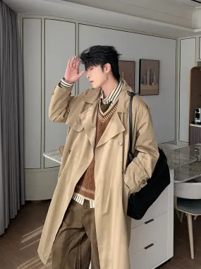 Classic-fit Double-Breasted Trench Coat