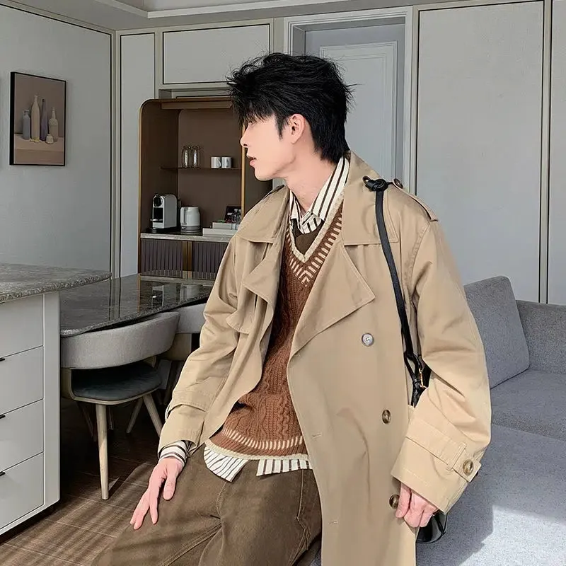 Classic-fit Double-Breasted Trench Coat