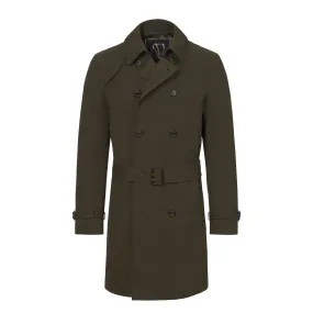 Classic Rain Trench Coat in Dark Green