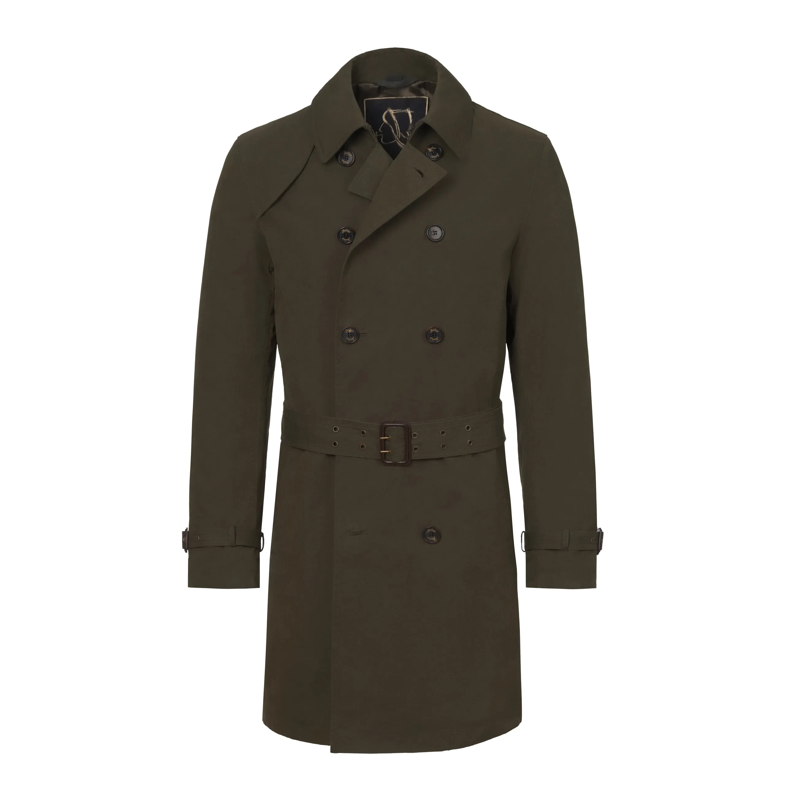 Classic Rain Trench Coat in Dark Green