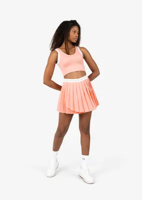 Club LC Vintage Pleated Skirt Peach FINAL SALE