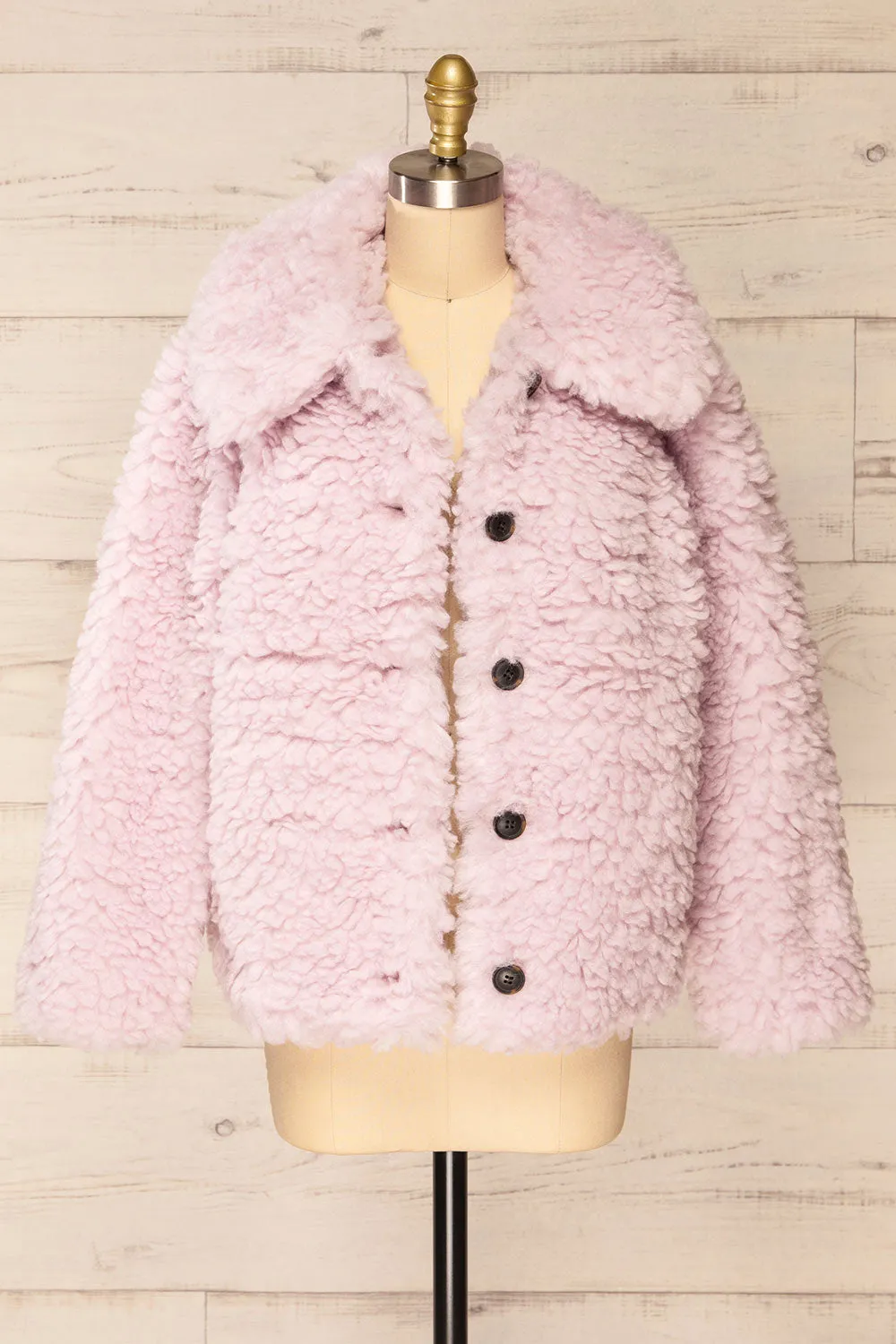 Coldfield | Fuzzy Button-Up Teddy Coat