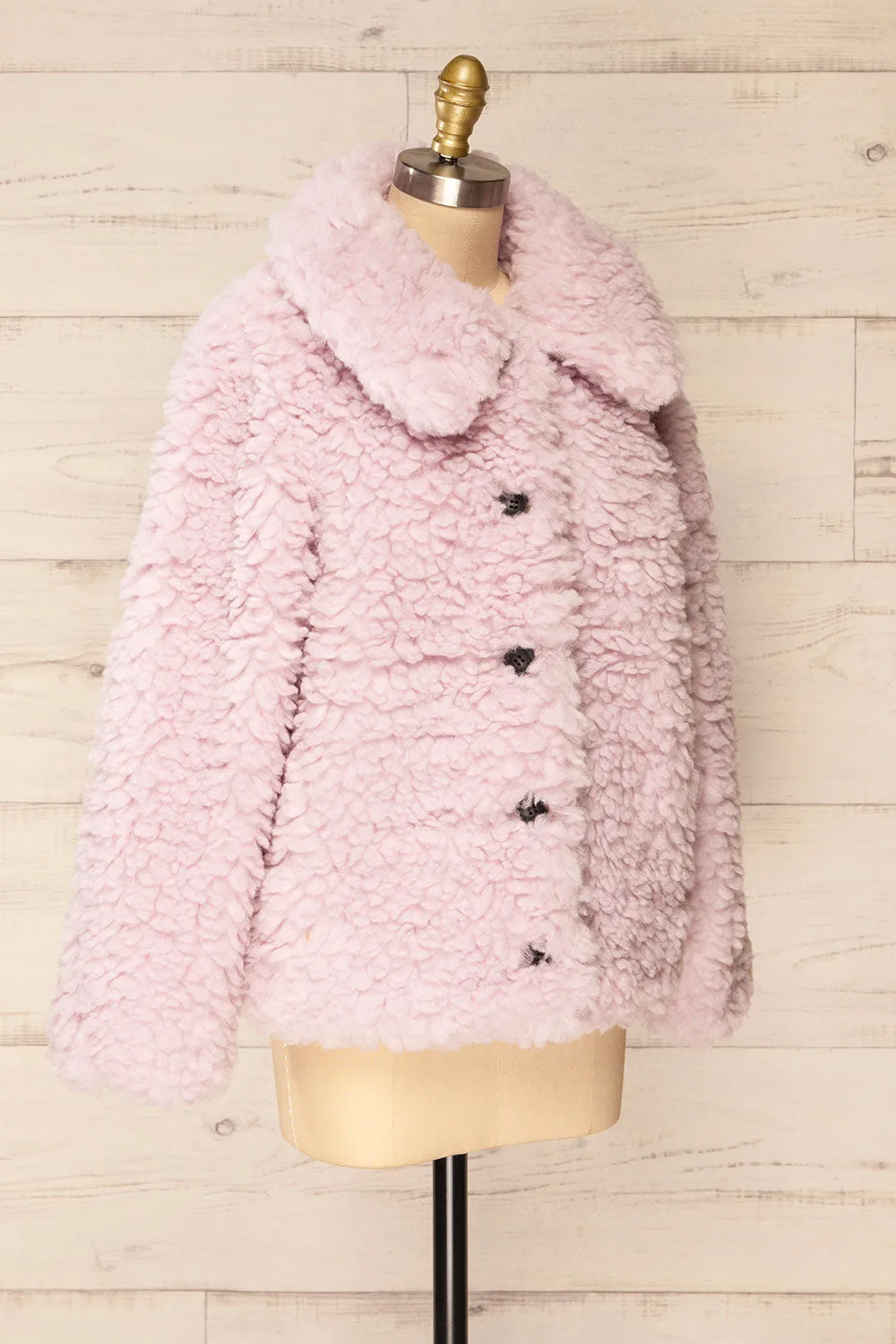 Coldfield | Fuzzy Button-Up Teddy Coat