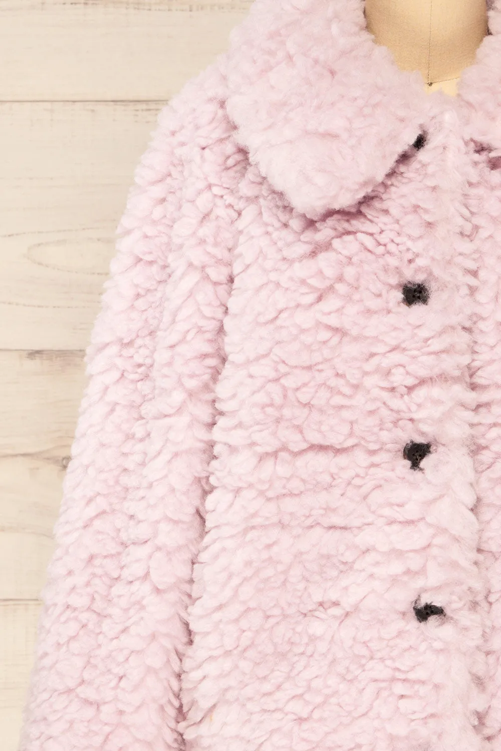 Coldfield | Fuzzy Button-Up Teddy Coat